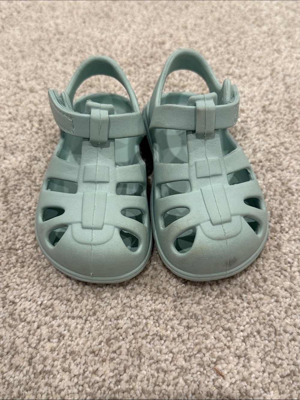 Zara Kids Seafoam Green Water-Friendly Fisherman Sandals